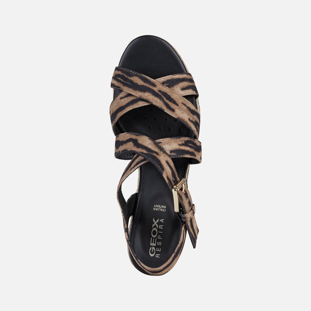 Sandalias Geox Senhora Pretas - Ponza - TJRDK2615